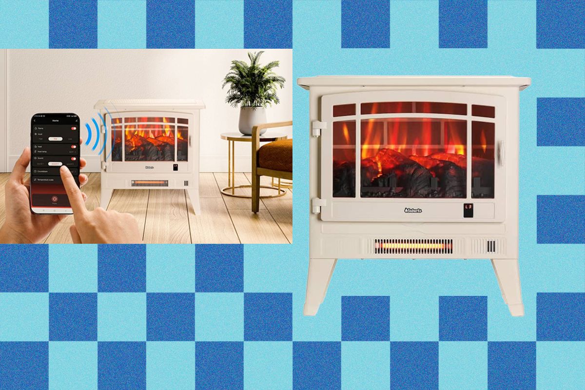 How a $200 Fake Fireplace From Home Depot Soothed My Soul